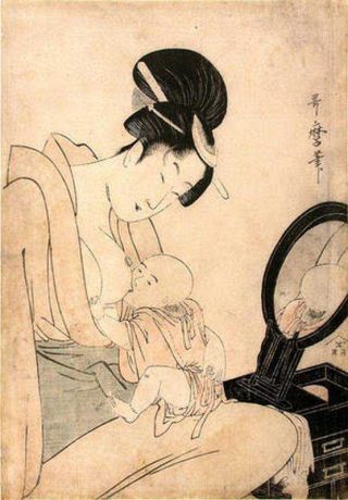 Young woman with baby